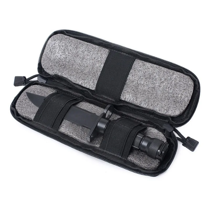 Фото Тактическая Сумка для ножей Molle, карманная нейлоновая сумка, охотничьи Поясные Наборы, военный армейский чехол, сумка для ножей EDC, складной держатель для ножей, сумка №4
