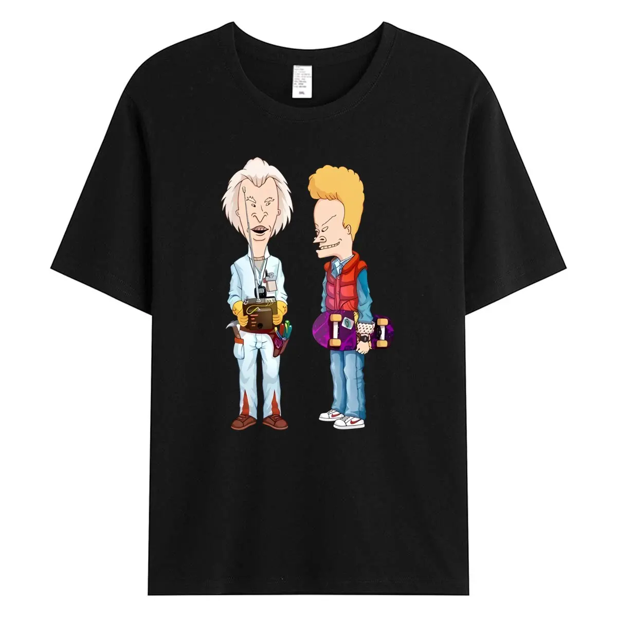 Фото Забавная футболка с надписью Beavis и Butthead, футболка с принтом для мужчин и женщин, простые сумасшедшие футболки, топы, футболки с принтом №4