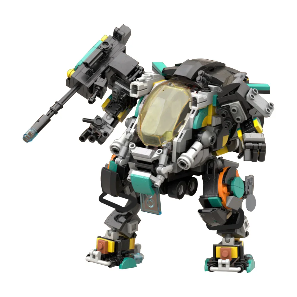 Конструктор gobrick MOC Mr.DOUBLE Model Mech Robot, классические строительные блоки M2A4B Striders V2 Mech, боевой робот, кирпичи, игрушка для детей, подарок