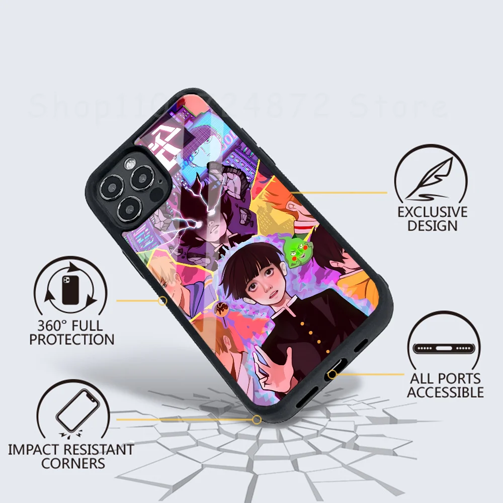 Mob Psycho 100 Phone Case Strong Magnetic For IPhone 16 15 14 13 Pro Max 11 12 Mini Alex Mirror For Magsafe Wireless Charging Co (art.: 3920cd8badb81) - 3920cd8badb81