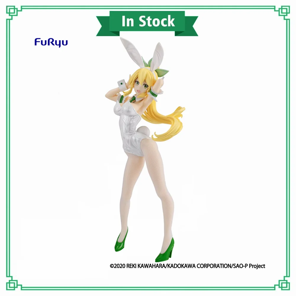 Furyu оригинальная аниме Sword Art Online BiCute Bunnies фигурка Leafa белый жемчужный цвет ver игрушки ПВХ фигурка коллекционер 26 см