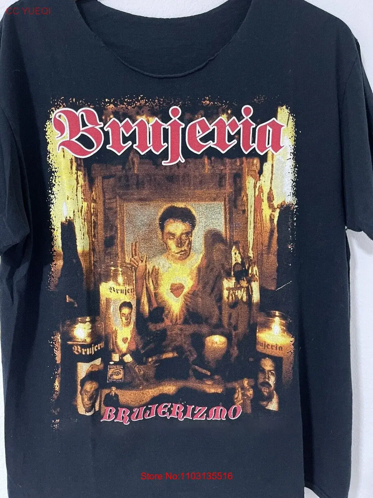 Футболка Brujeria Band Brujerizmo для взрослых с альбомом BT282, винтажный стираный топ унисекс с рисунком для повседневной одежды, модная стильная