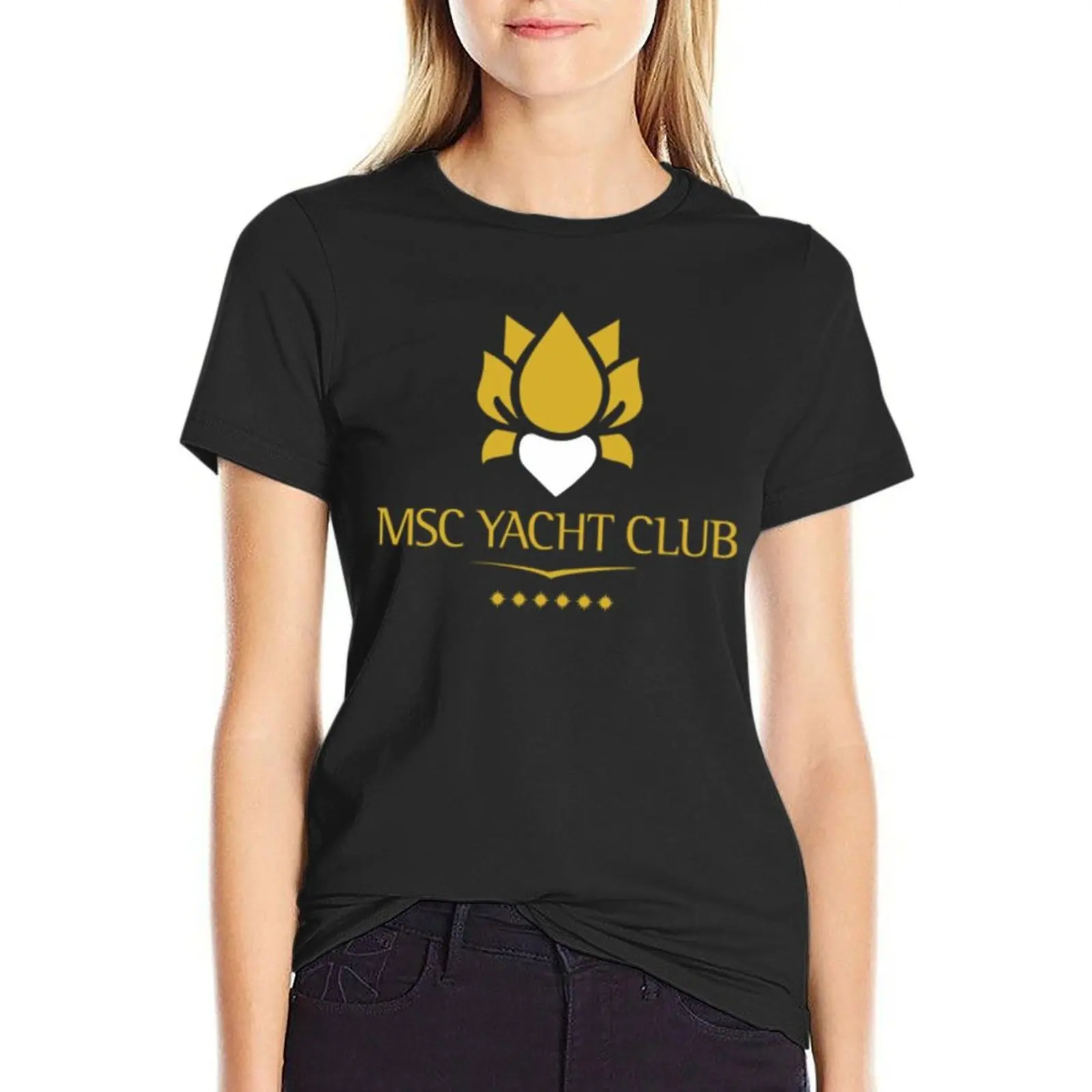 Футболка MSC-яхта, топы, графическая блузка, женское платье-футболка