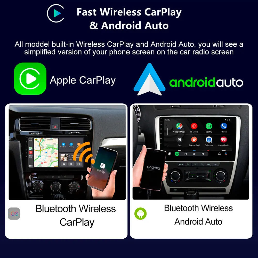 Фото BT5.0 CIS Android 14 GPS-навигатор Автомобильный мультимедийный плеер DAB 4G SIM DSP Авто радио CarPlay для Ford Kuga C-Max Escape 2013-2018 №3