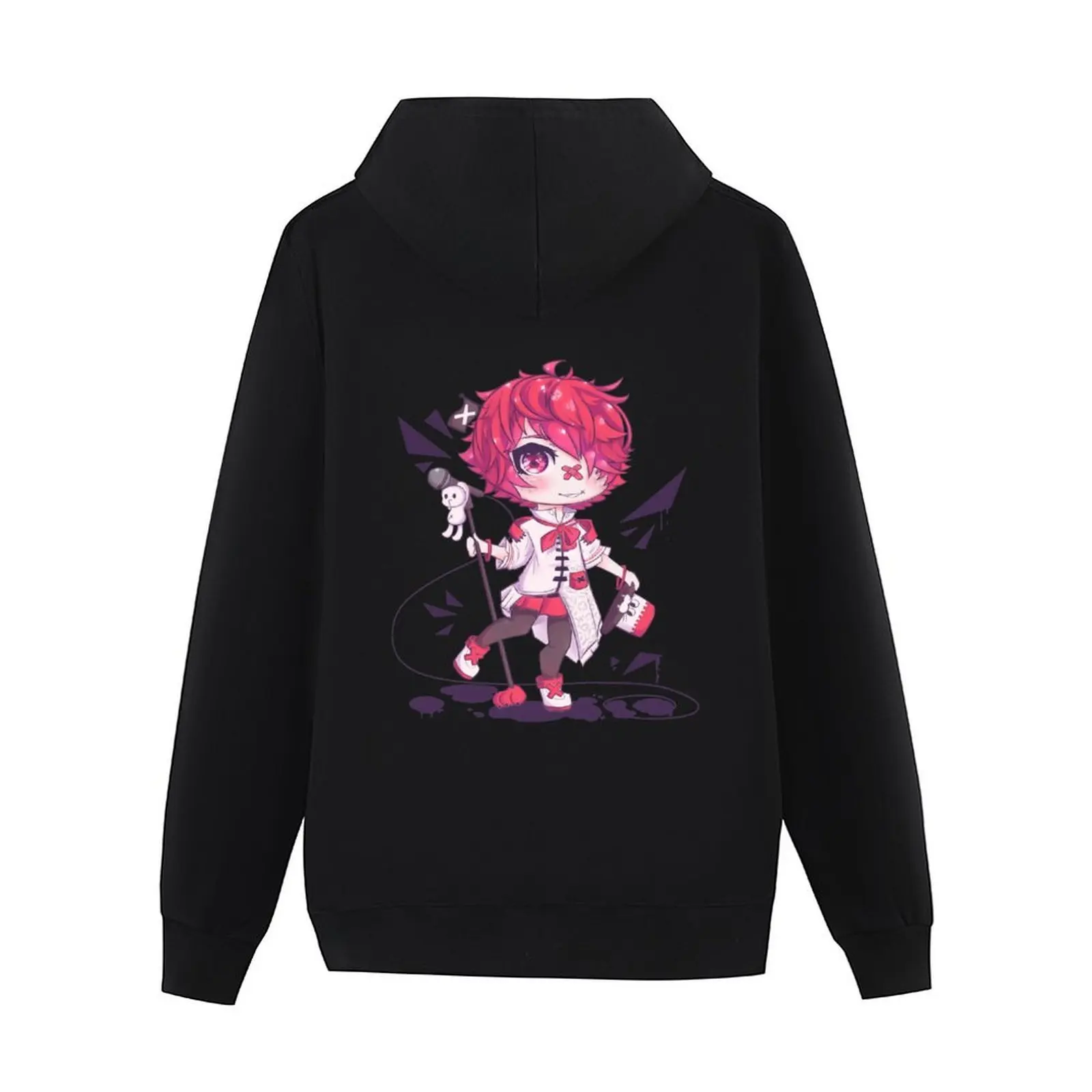 Фото Vocaloid Fukase Chibi с микрофоном Толстовка мужская толстовка комплект корейская осенняя одежда мужское пальто спортивный костюм №3