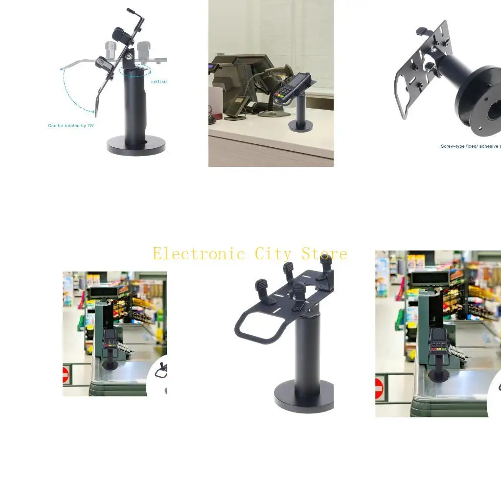 Кроншер с устройством считывания кредитных карт Регулируемая POS Machine Display Crackt Crack Stand Stand Retail Business Hu8d