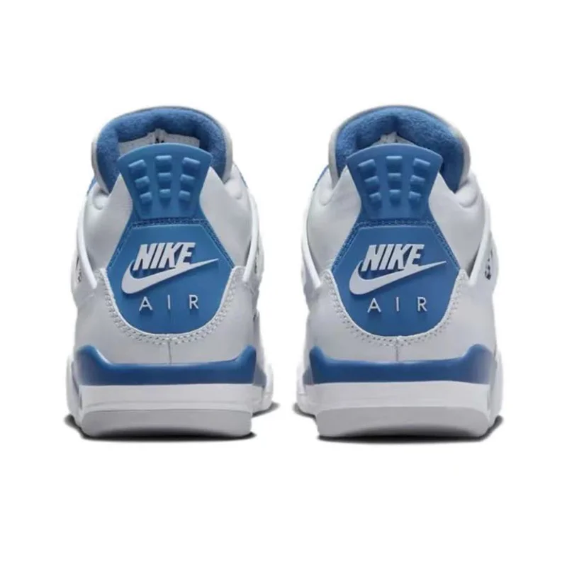 Фото Air Jordan 4, кожаные легкие и удобные высокие баскетбольные кроссовки Lucid Green для женщин, бело-зеленые №4