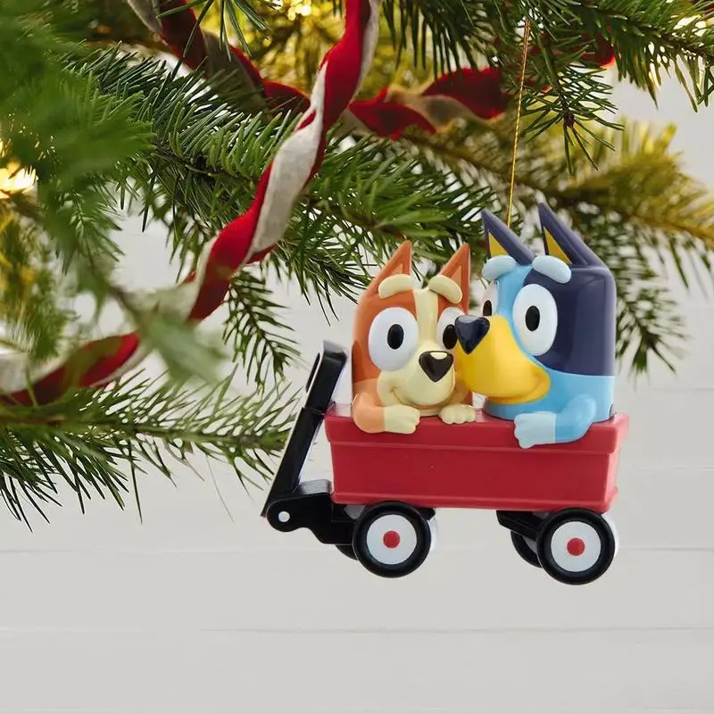Новое праздничное украшение, мультяшное милое Bluey, бинго, акриловая серия 2d, украшение на рождественскую елку, креативное индивидуальное украшение для автомобиля