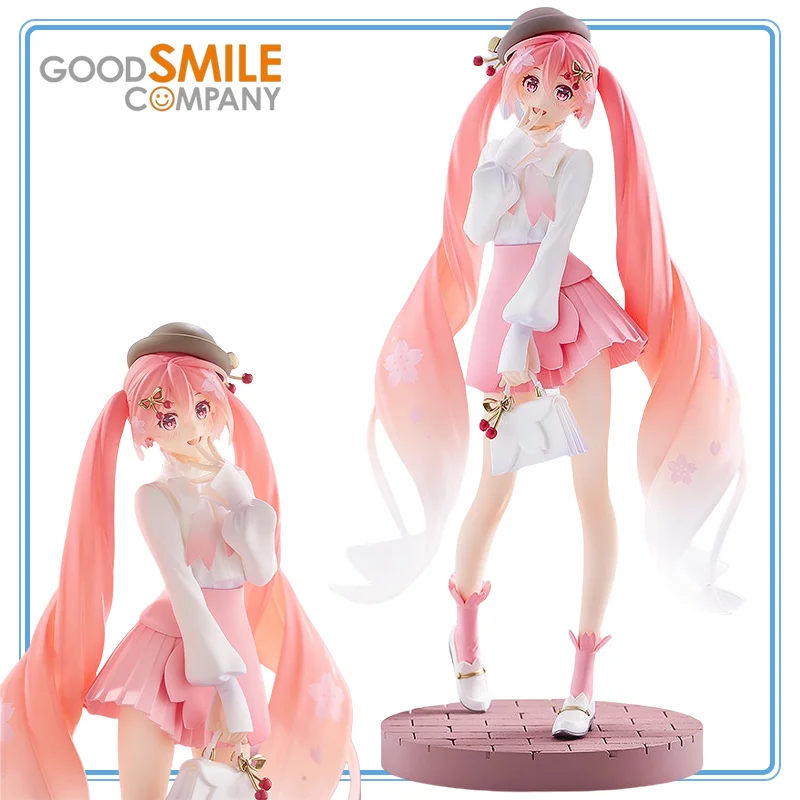 【100% подлинный】GOOD SMILE COMPANY Original Vocaloid Hatsune Miku Pop Up Parade Smile Value 2025 Sakura Hanami Outfit Ver.