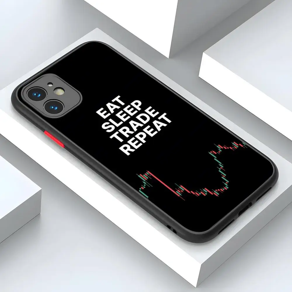 Чехол для телефона Trade Investment Forex Stock Market для iPhone 16 15 14 13 Pro Max 12 Mini 11 SE 7 8 Plus XS X XR, матовый черный защитный чехол (art.: 3920c995eba8f) - 3920c995eba8f