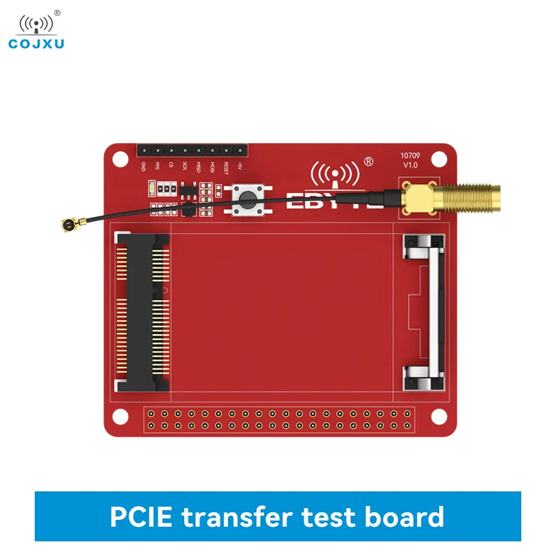 PCIE тестовая плата для передачи данных COJXU E15-LW-T1 230/433/470/868 МГц интерфейс PCIE, шлюз LoRaWAN, Raspberry Pi