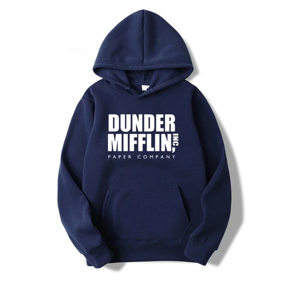 Фото Толстовка с капюшоном The Office Dunder Mufflin INC, толстовка с длинным рукавом Schrute, мужские и женские толстовки, повседневный пуловер, свитер с капюшоном №3