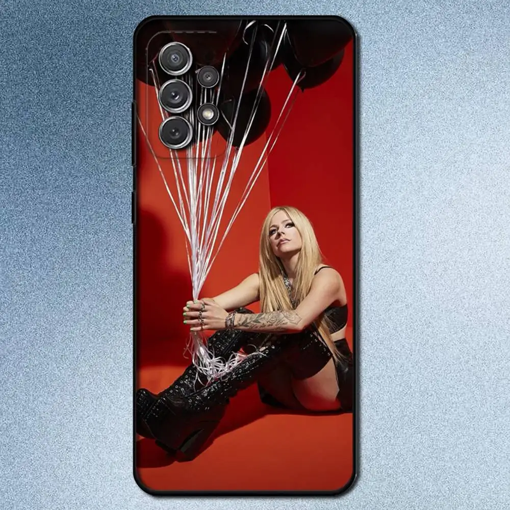 Singer Avril L-Lavigne Phone Case For Samsung S25,S24,S21,S22,S23,S30,Ultra,S20,Plus,Fe,Lite,Note,10,9,5G Black Cover (art.: 3920cff2cc5f9) - 3920cff2cc5f9