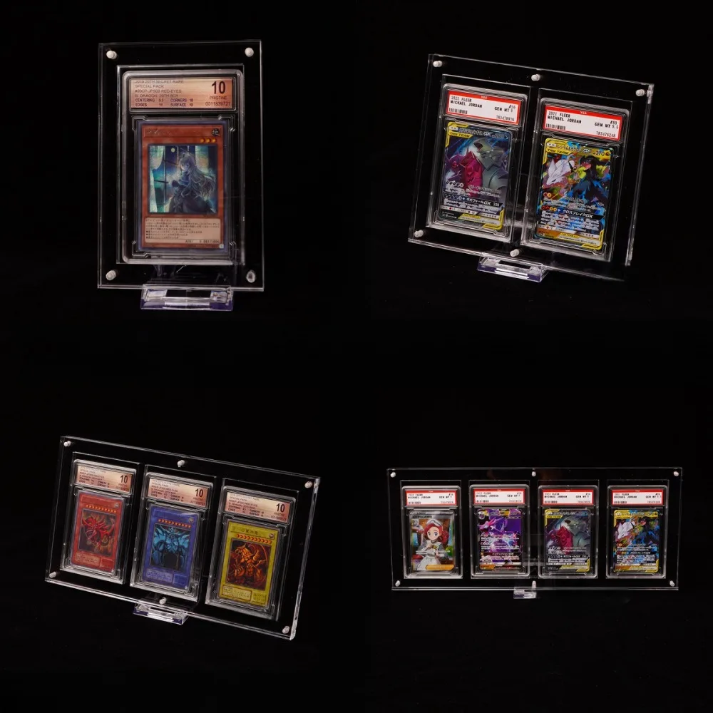Yu Gi Oh акриловая Пыленепроницаемая наклейка PSA BGS, оценочная карточка, подставка, застрявший кирпич, аниме классика, искусственная игрушка, подарок