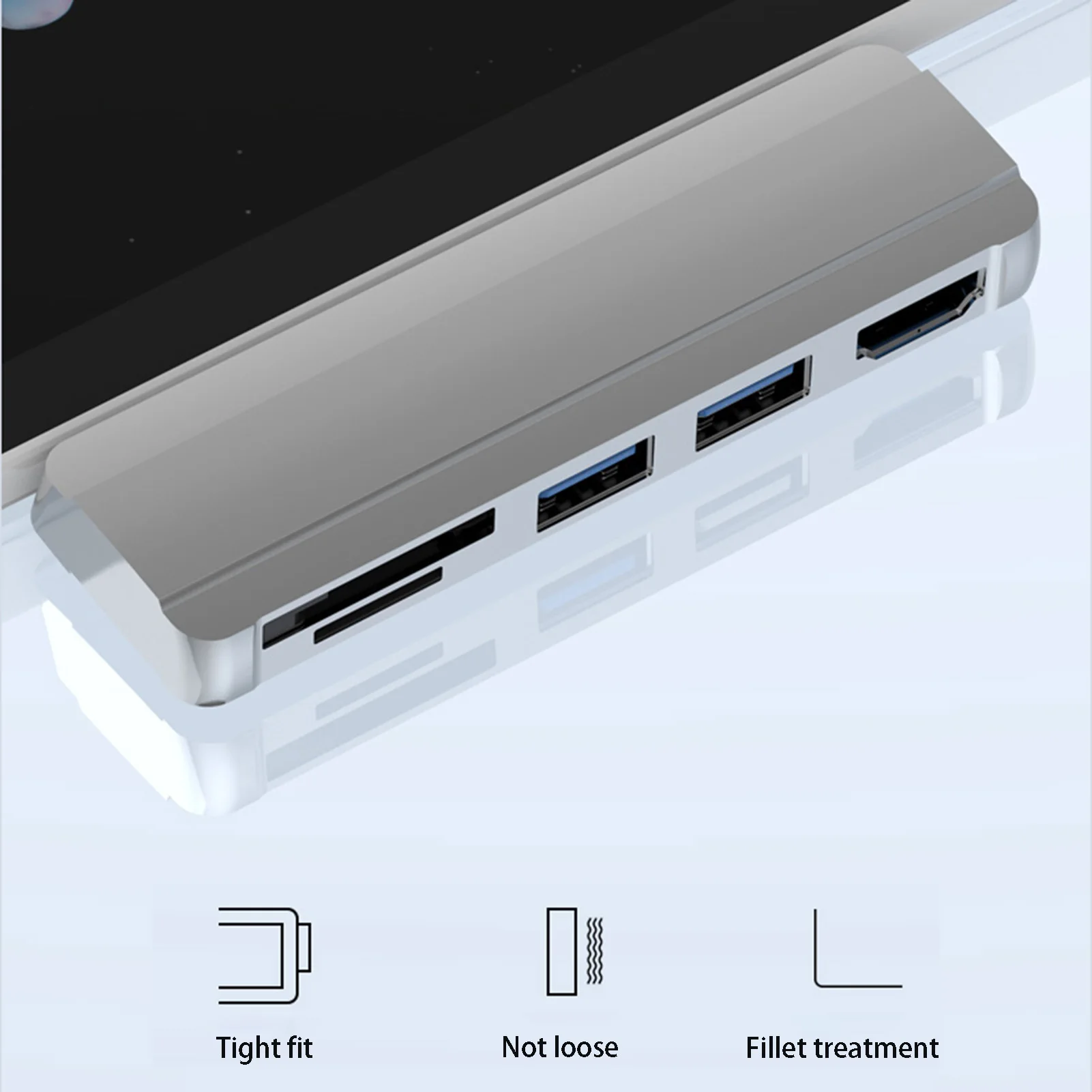 Док-станция 4K Mini DP 5 в 1, многофункциональный адаптер с TFUSBSDHDMI-портами для Surface Pro Pro456 Windows (art.: 3920c292b52aa) - 3920c292b52aa