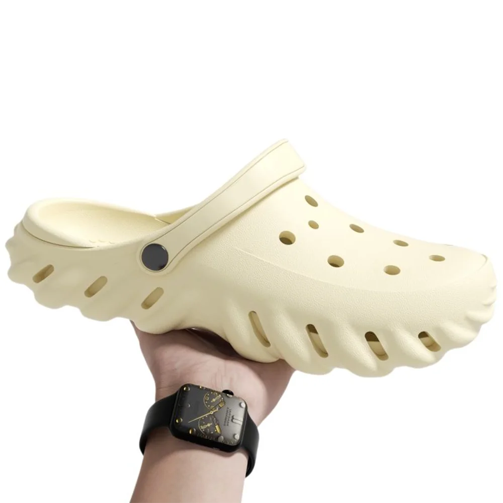 Cave Shoes, мужская и женская обувь с дырочками, новая летняя нескользящая модная пляжная обувь на толстой подошве, повседневная повседневная обувь