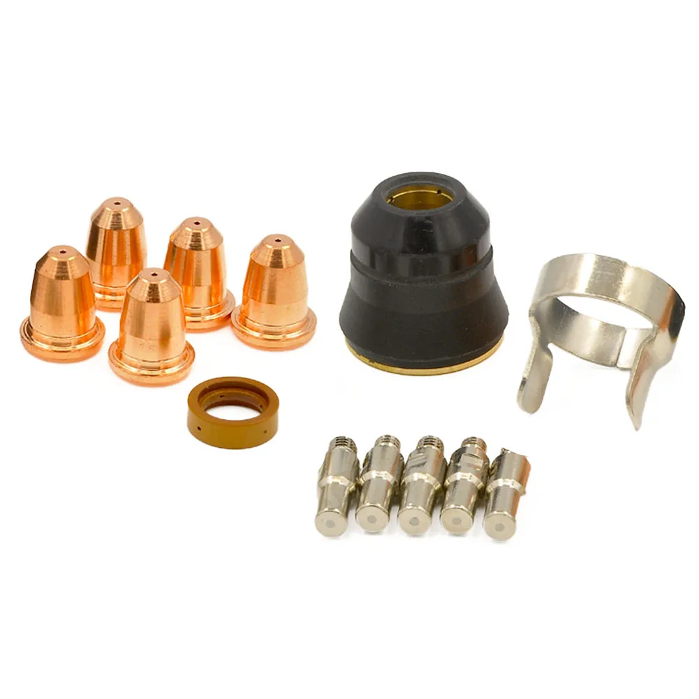 Фото Наконечник электрода S45 nozzle0, 8 мм 23PK комплект подходит для плазменного резака FORNEY Easy Weld 20 P 251 20 P S45 электроды Запчасти для плазменного резака №3
