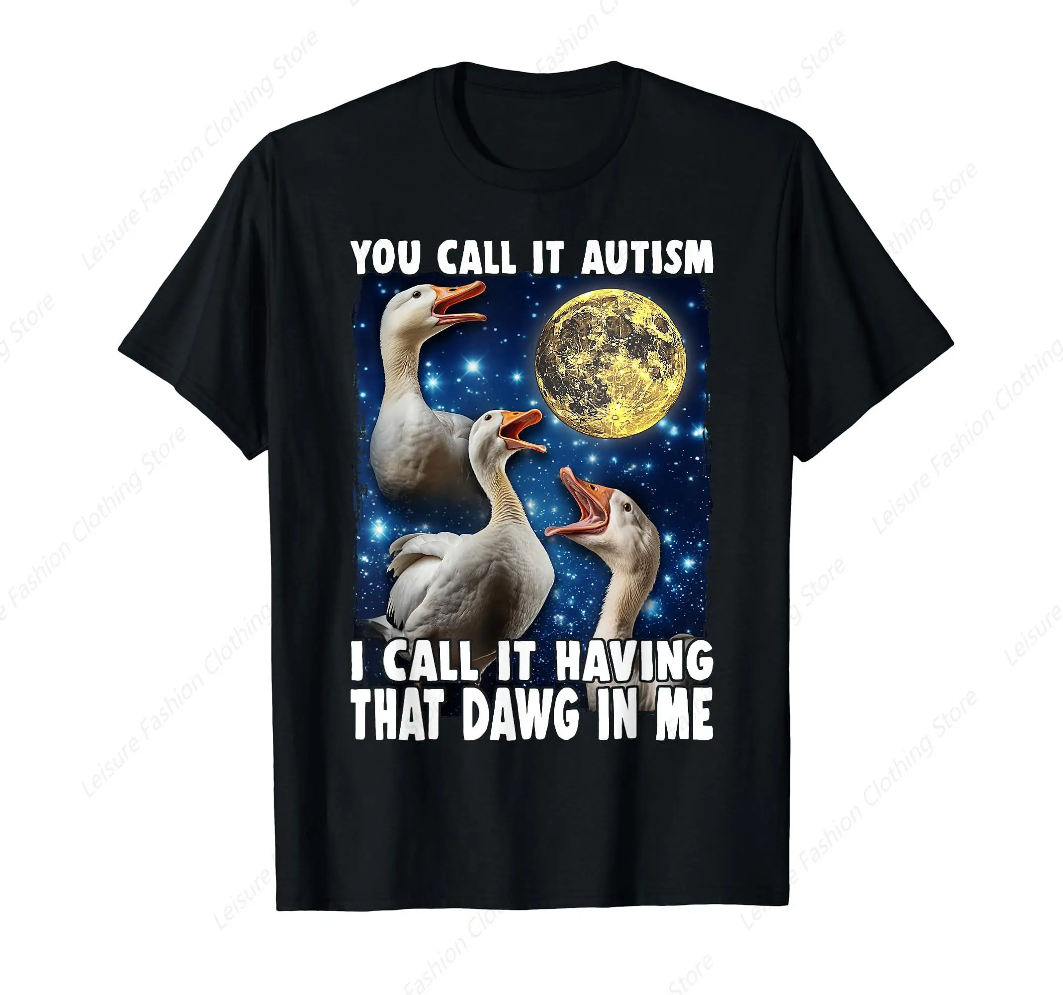 Футболка с надписью «You Call It» при аутизме «I Call It With That Dawg In Me», летняя хлопковая футболка для мужчин и женщин, повседневная мягкая одежда унисекс, топы