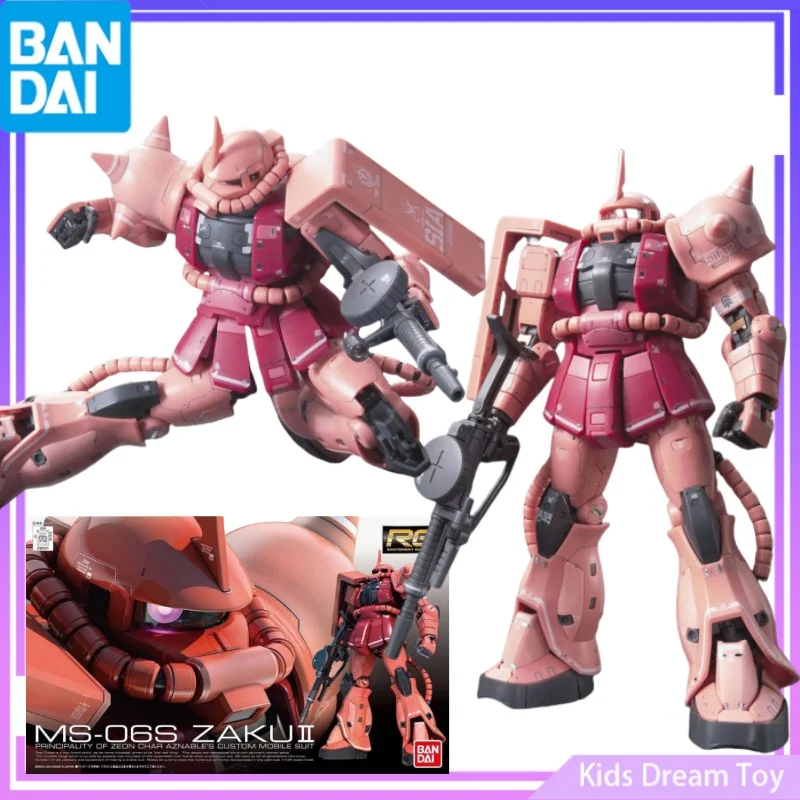 Bandai в наличии оригинальная модель RG 1/144 Женская фигурка аниме Гундам ZAKU II фигурки героев коллекционные модели подарки для мальчиков и девочек