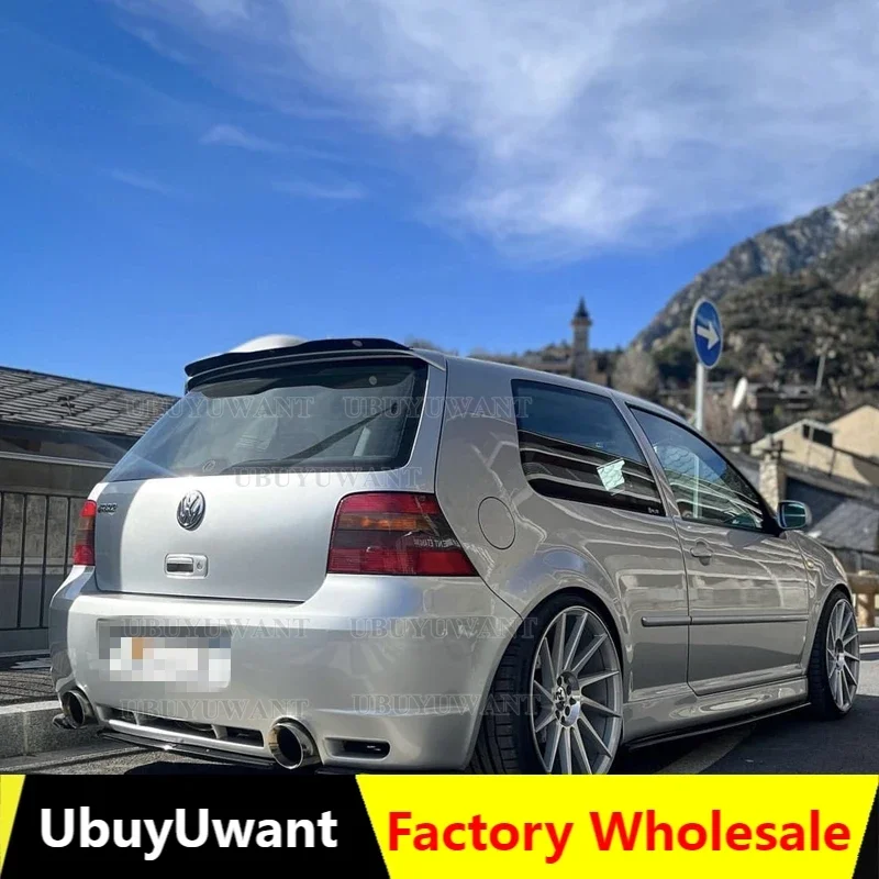UBUYUWANT задний спойлер на крышу для 99-06 VW Golf 4 MK4 R32 спойлер хэтчбека из АБС-пластика глянцевый черный автомобильный хвостовое крыло украшение