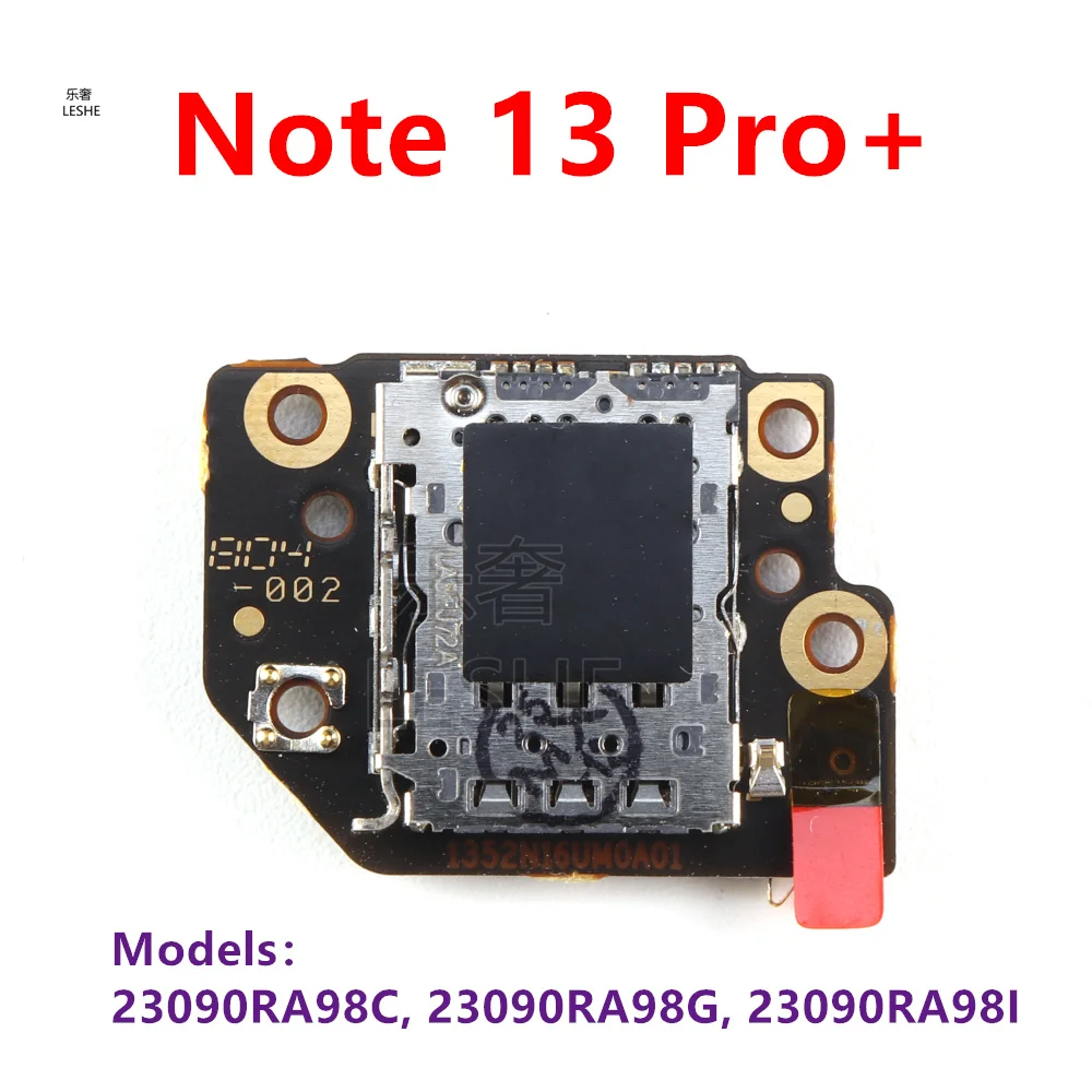 Для Xiaomi Redmi Note 13 Pro + Pro Plus Лоток для чтения SIM-карт Держатель карты памяти Micro SD Слот Гибкий кабель Запчасти для ремонта Телефоны и аксессуары
