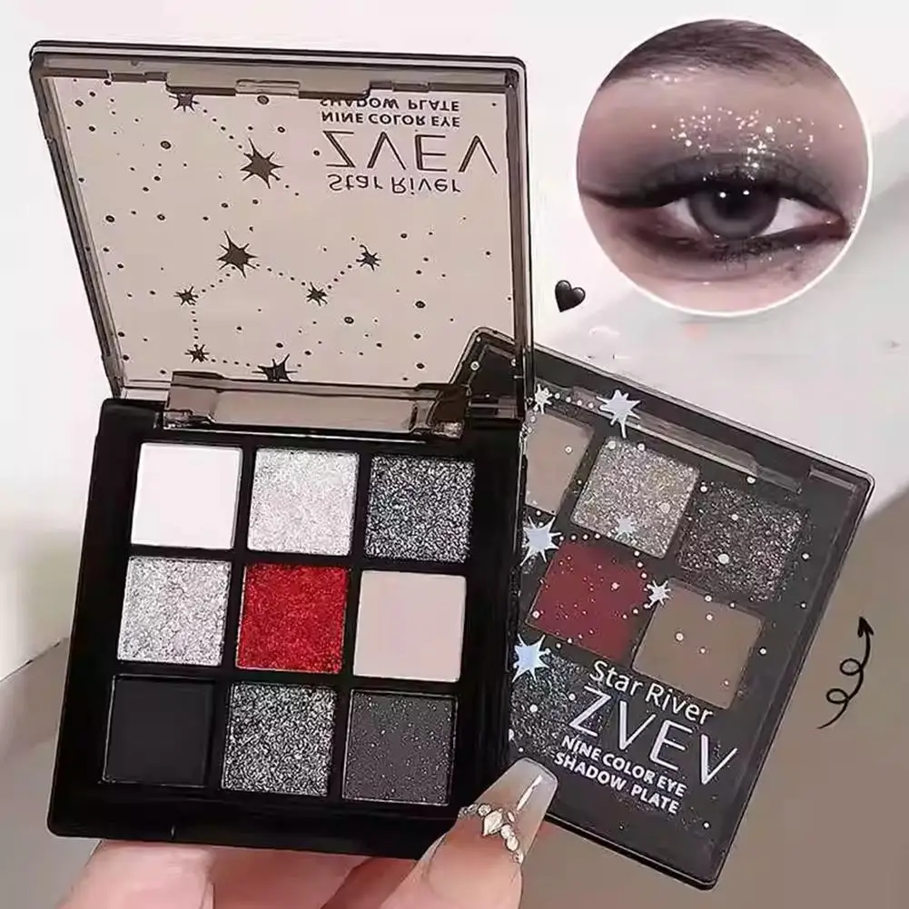 ZVEV Sweet Cool Rose Small Smoke Nine Colors Тени для век Matte Cool Contrast Babes Shadow Перламутровая палитра для макияжа Гель для глаз U7Z1