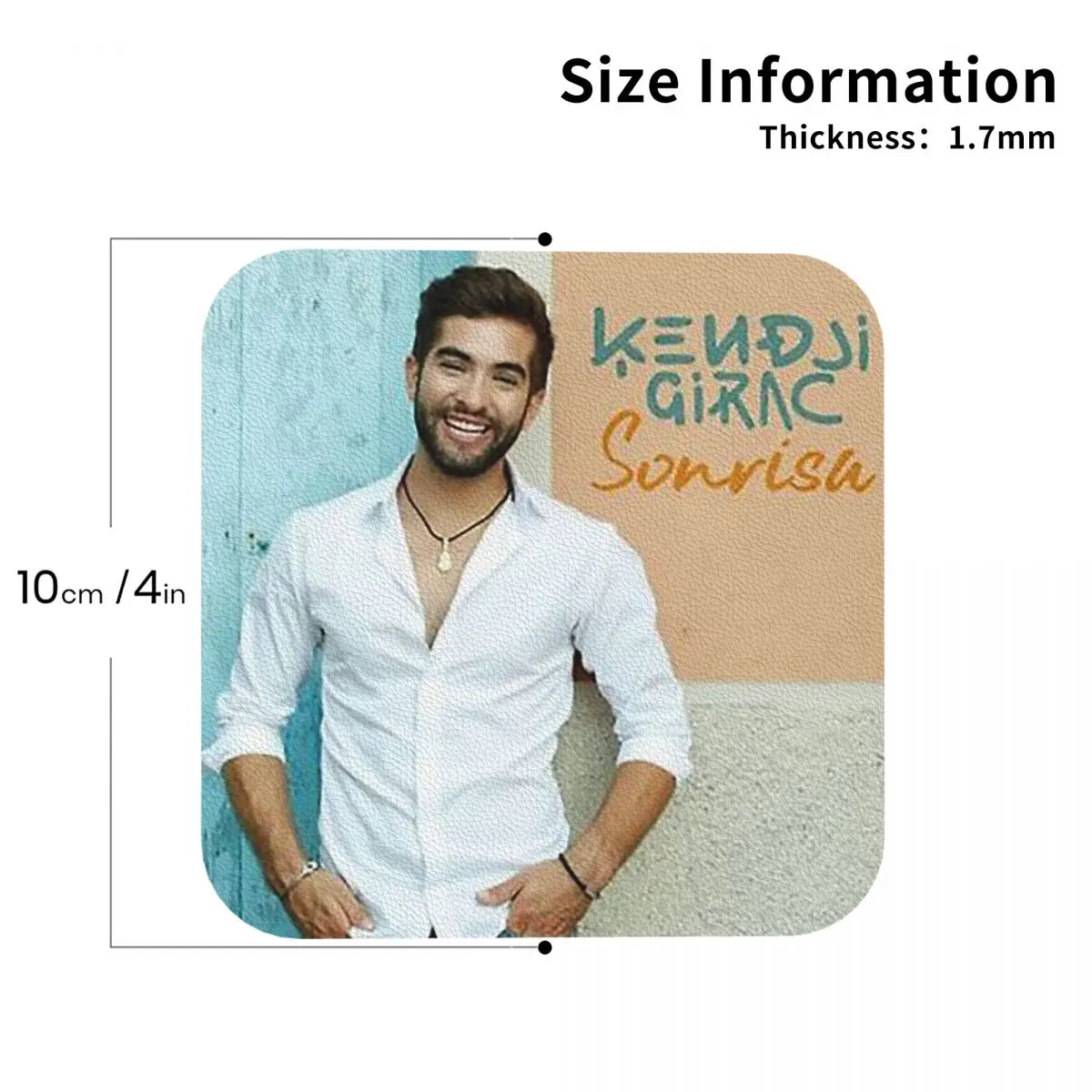 Фото Kendji Girac Gitano Подставки Кухонные салфетки Водонепроницаемые изоляционные коврики для чашек Кофейные коврики для декора Домашняя посуда Подушечки Набор из 4 шт. №3
