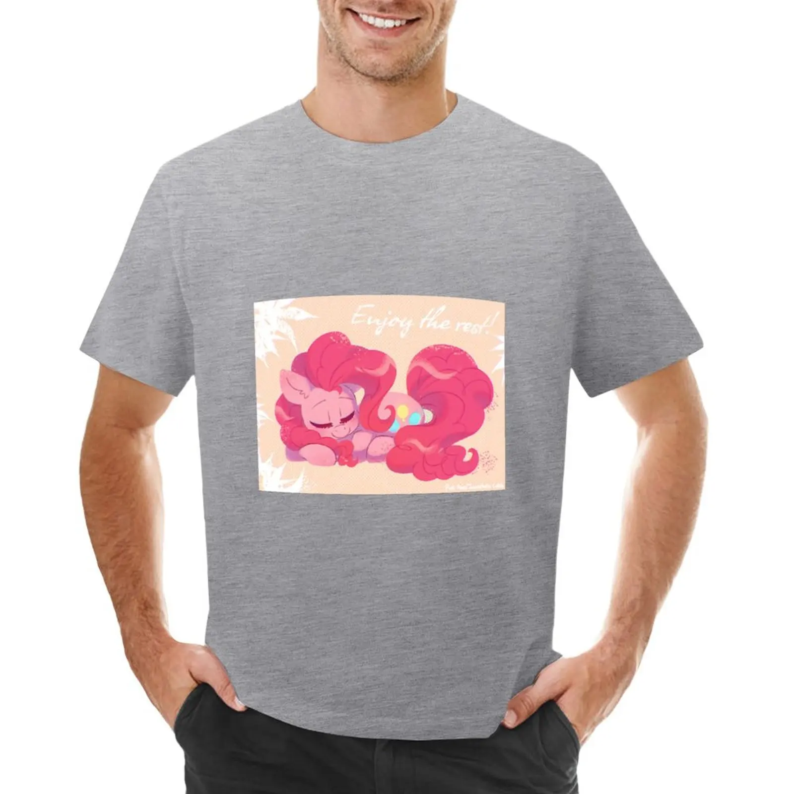 Винтажная Мужская футболка Pinkie Pie (JumbleHorse Collab)