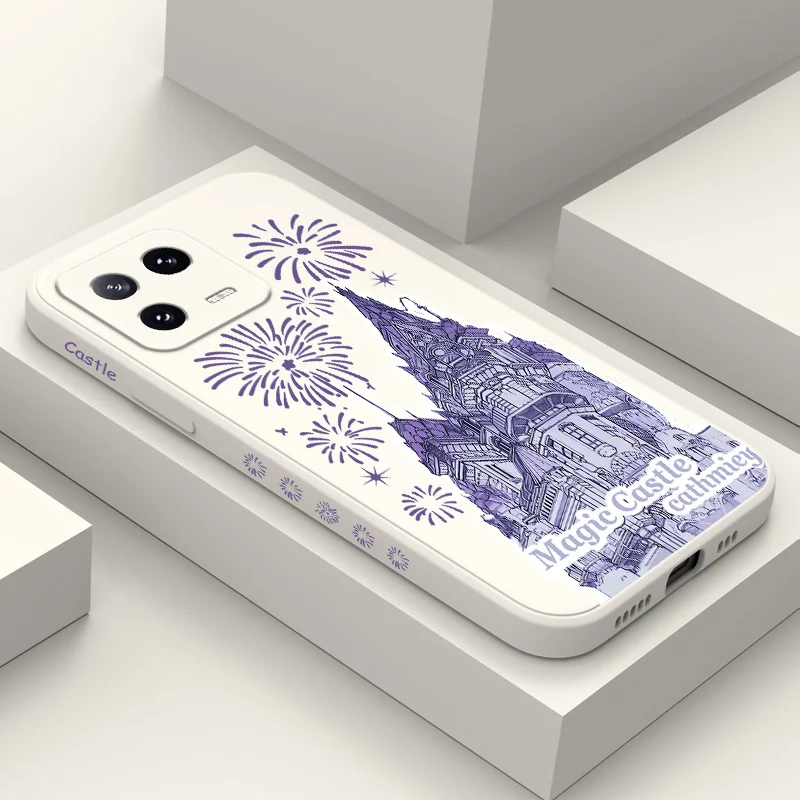 Чехол Magic Castle для телефона Xiaomi Mi 14 13 13T 12 12X 12T 12S 11 11T 10 10T 9 9T Pro Lite, чехол из жидкого силикона
