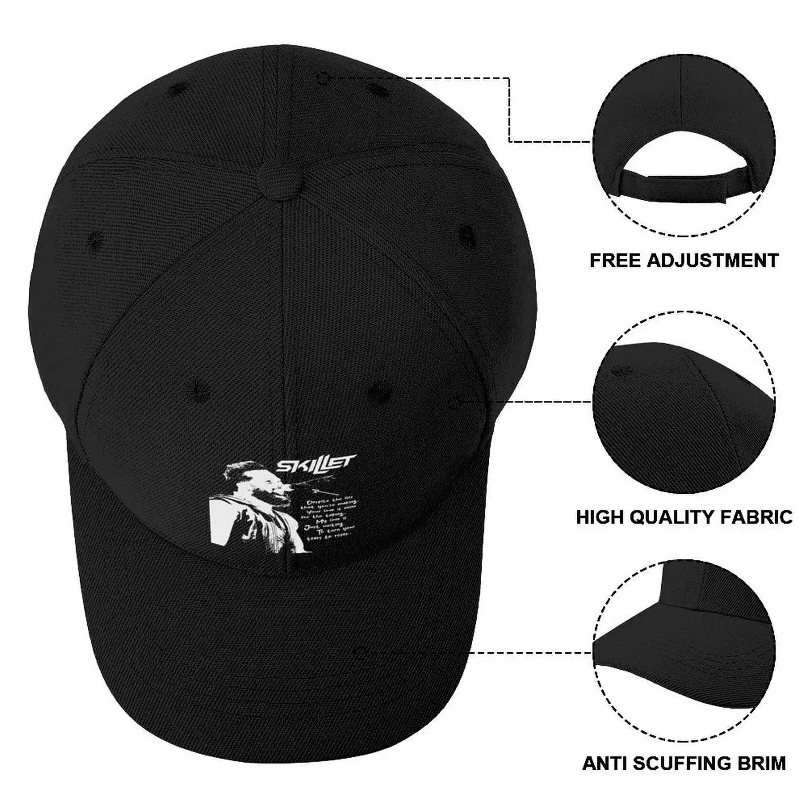 Фото Awake & Alive: Skillet Merch for the Hero in You: американский шум Бейсбольная кепка с защелкой на спине Кепка дальнобойщика Шляпы для мужчин и женщин №4