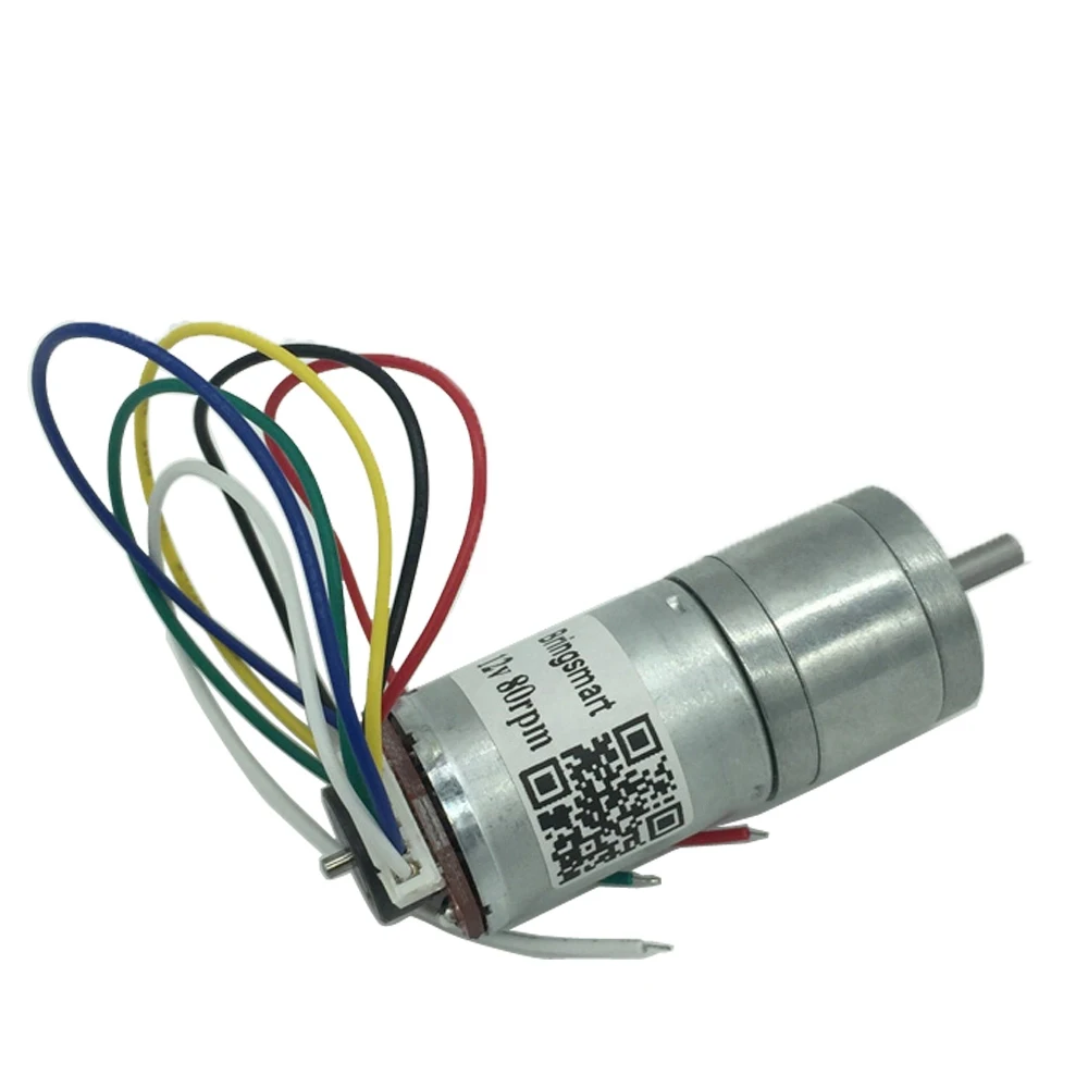 Bringsmart JGA25-370B мотор-редуктор 12 В постоянного тока мини-электродвигатель с энкодером для игрушки-робота «сделай сам»
