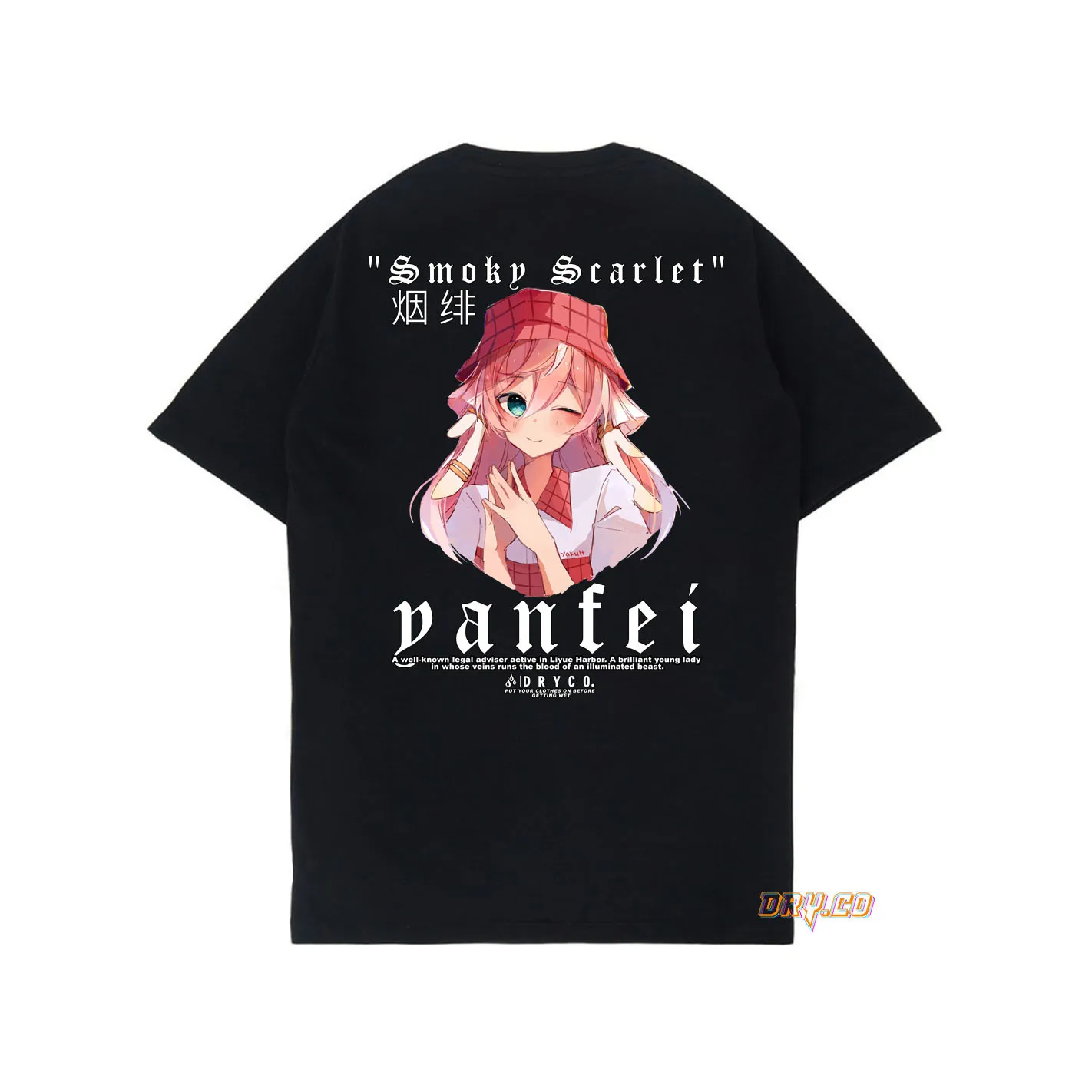 YANFEI TEES / KAOS GAME GENSHIN IMPACT(LIYUE) /унисекс PRIA WANITA/DRYCO