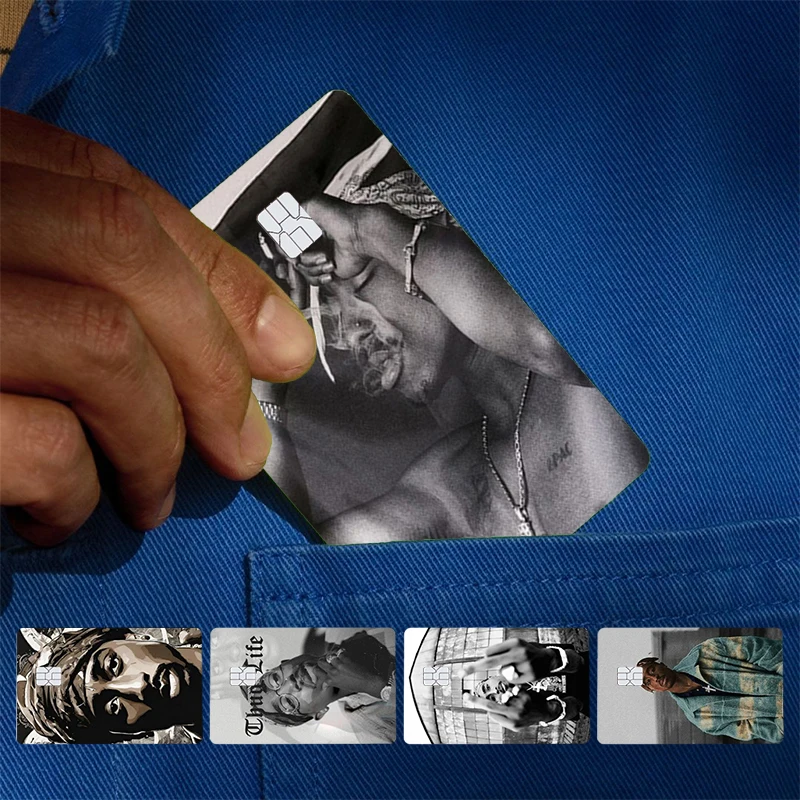 Tupac 2Pac Amaru Shakur обложка наклейка для кредитных карт банка дебетовая автобусная карта передняя сторона