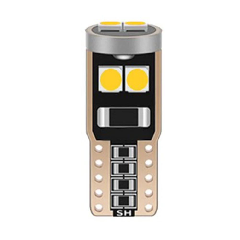 Фото Автомобильная лампочка для интерьера приборной панели T10 3030-6SMD, лампочка для освещения номерного знака, освещение для чтения, без ошибок, внутренние купольные лампы №3