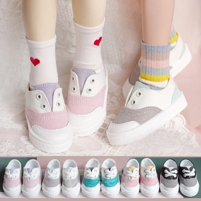 D03-P722 детская игрушка BJD DD SD MSD 1/4 1/6 YOSD аксессуары парусиновая спортивная повседневная обувь на плоской подошве 1 пара