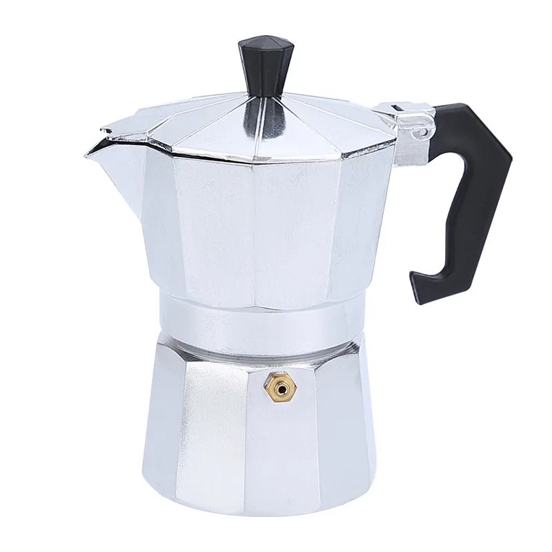 Высококачественная деревянная ручка Cafetera Italiana, алюминиевая кофеварка для эспрессо, горшок для мока