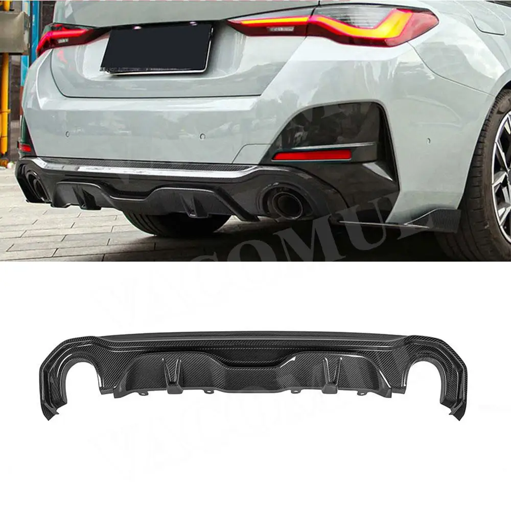 VACOMUL для BMW 4 серии G26 M Sport Sedan 2020+, задний бампер, наконечник для губ, аксессуар, сухой задний диффузор из углеродного волокна, спойлер FRP