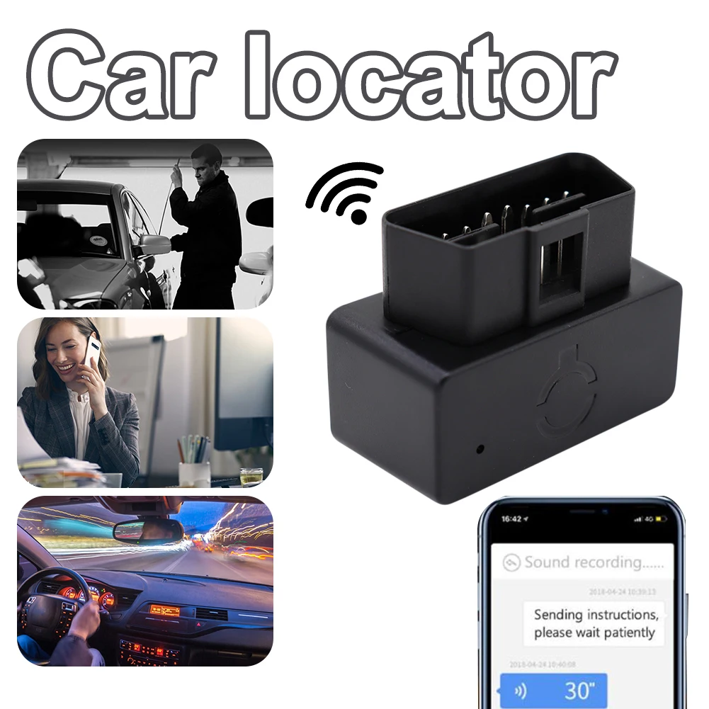 GPS-Трекер OBD 2G для автомобиля, GPS-локатор для определения местоположения автомобиля, маршрута, истории превышения скорости, с защитой от потери, бесплатное веб-приложение