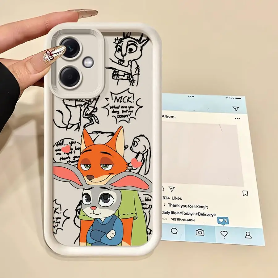 Мягкий чехол для телефона Xiaomi Poco X3 Pro X3 NFC C51 C50 C61 Disney Judy Nick Love