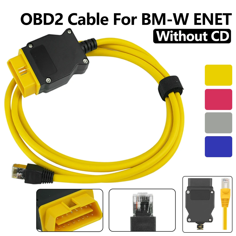Кабель ESYS ENET для B-MW F-Series Refresh Hidden Data E-SYS IC-OM Кодирование ECU Программатор OBD OBD2 Сканер Автомобильный диагностический инструмент