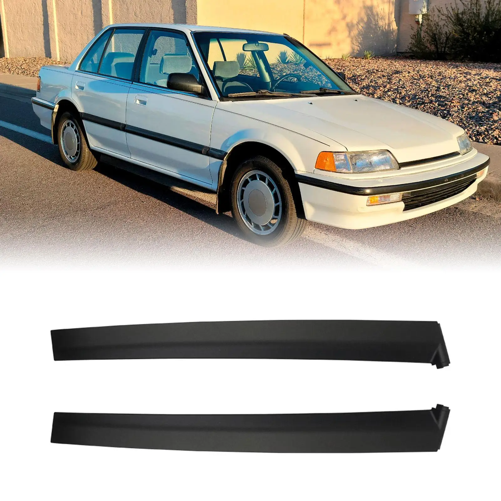 2x сменные накладки на стойку боковой двери для Honda Civic 1991-1995 гг.