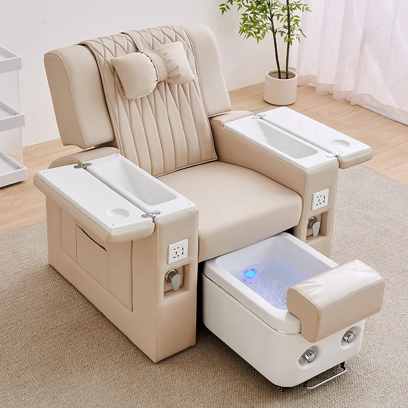 Роскошное кресло для педикюра Spa Nail Tech, профессиональное кресло, стулья со светодиодной подсветкой, красивая массажная педа, мебель Sillones De Pedicura