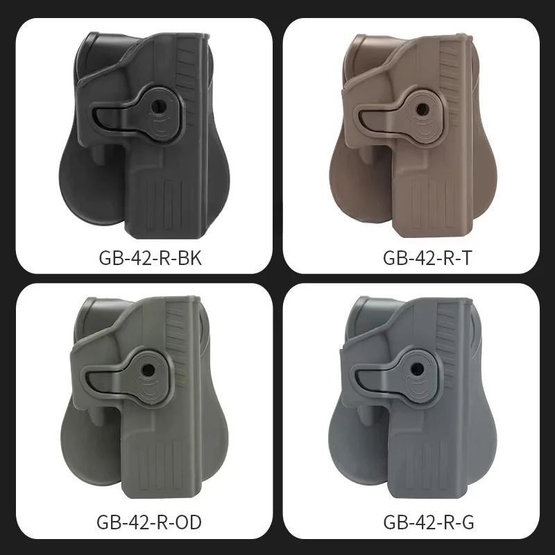 Фото GLOCKS быстросъемная кобура для пистолета, регулируемая поясная кобура для кемпинга и стрельбы на открытом воздухе, универсальная кобура для пистолета для страйкбола L/R №4