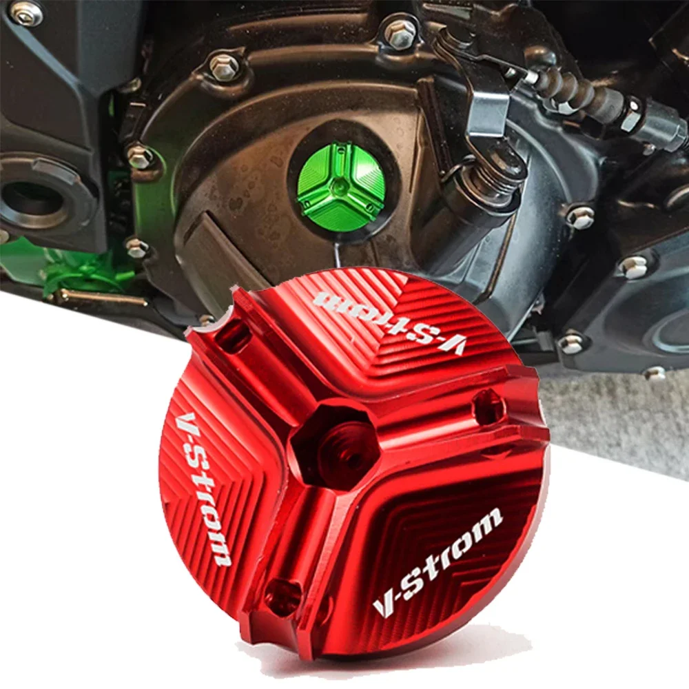 Фото Для SUZUKI Vstrom 650 1000 250 DL650 2004-2023 мотоциклетный брелок для ключей, тормозная жидкость, цилиндр, крышка резервуара, крышка маслозаливной горловины, V-strom №2