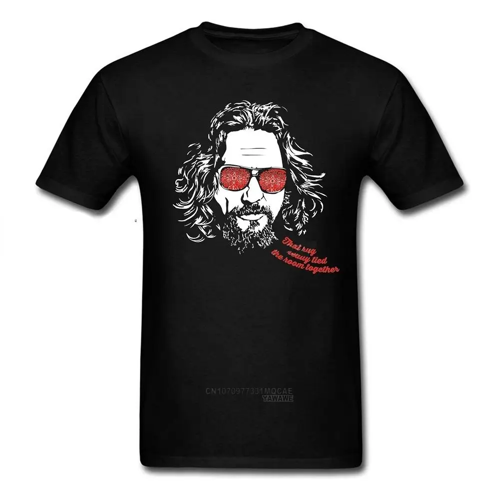 Хипстерская футболка с графическим рисунком The Big Lebowski The Dude Kpop Одежда для мужчин с круглым вырезом Женская забавная футболка с коротким рукавом Футболки Ropa Hombre