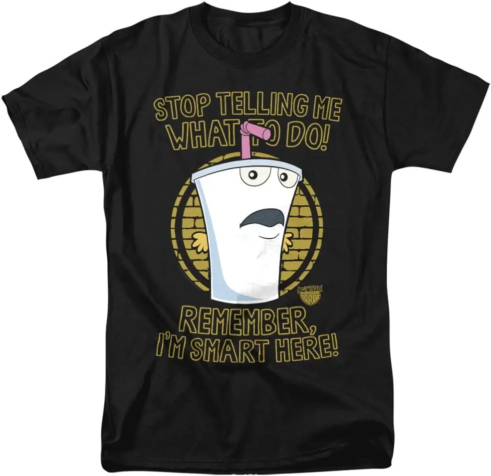 Футболка унисекс для взрослых Aqua Teen Hunger Force Stop, черная, большая