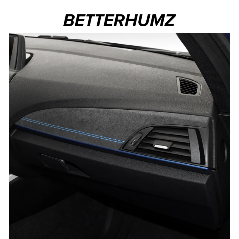 Для BMW F20 F21 F22 F23 из алькантары, панель приборной панели, накладки для приборов, наклейки для выступлений, аксессуары для тюнинга салона автомобиля
