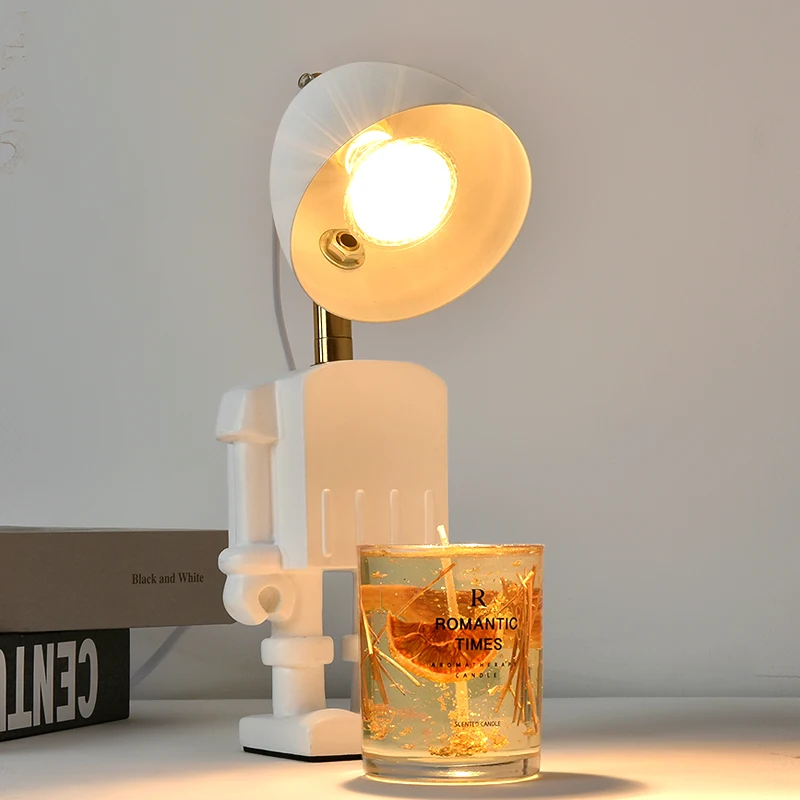 Фото Meja Robot Lampu Mencair Lilin Listrik для верхнего и нижнего освещения №3