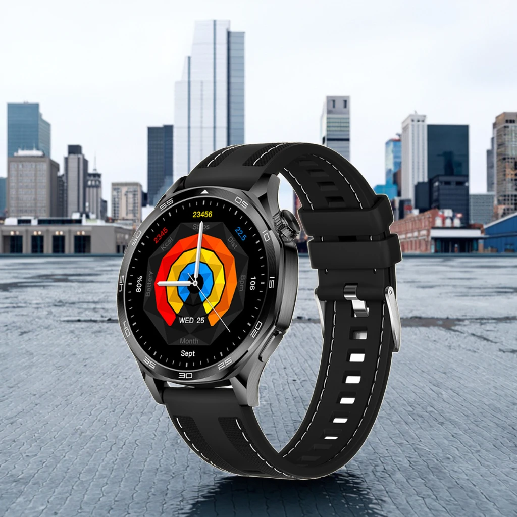 Умные часы 007 AM29 с AMOLED-дисплеем диаметром 1,43 дюйма, водонепроницаемостью 3 АТМ, компасом и голосовым помощником AI