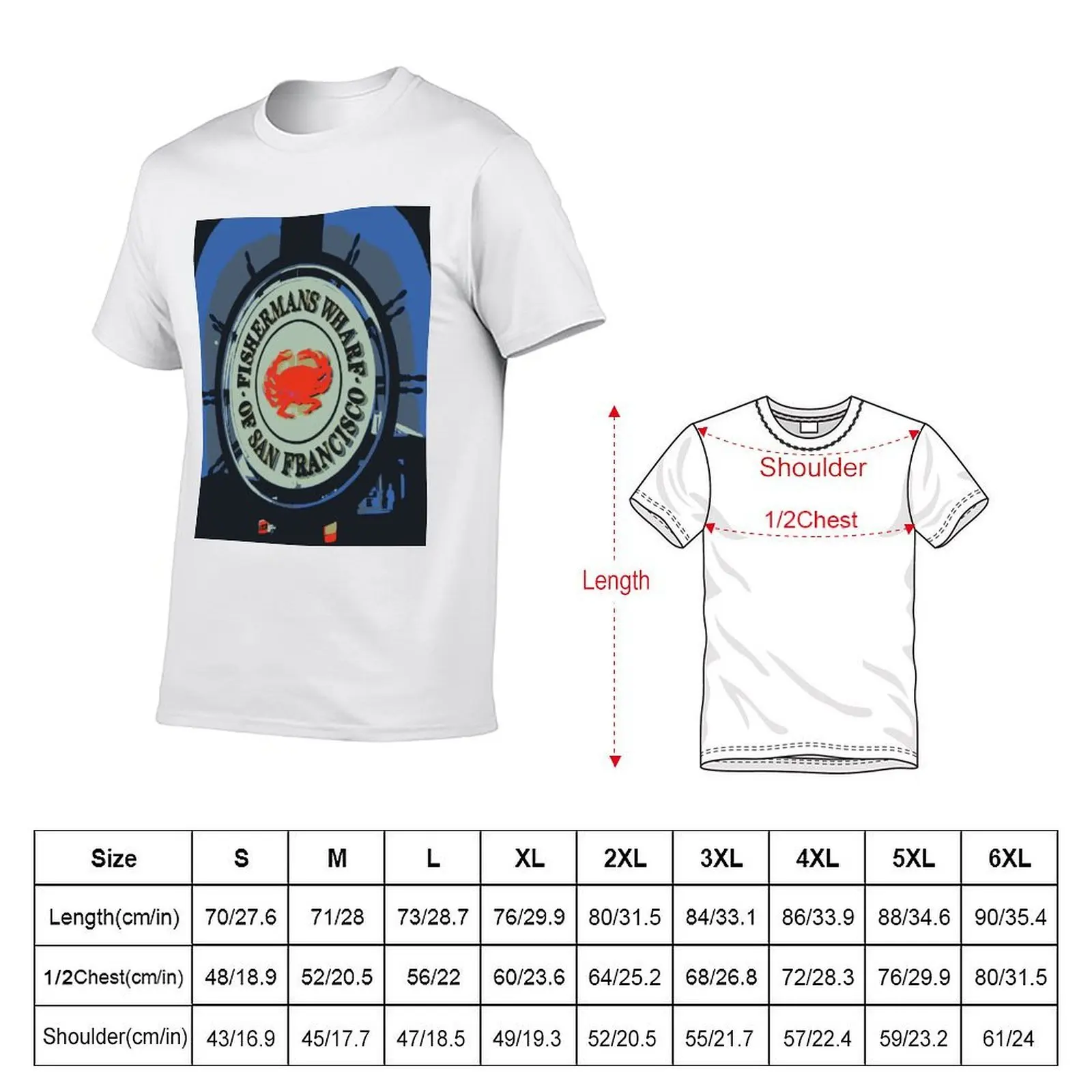 Футболка Fisherman's Wharf, футболки из 100% хлопка, забавные футболки с темным юмором, футболка (art.: 3920d17ded3b9) - 3920d17ded3b9